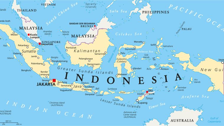 map of Indonesia