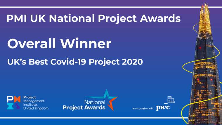 The RECOVERY Trial was overall winner of the Project Management Institute’s 2020 Awards UK's Best COVID-19 Response Project 2020 Category.